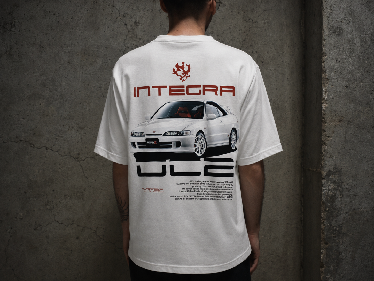 Camiseta Touge Club Redline, vista trasera