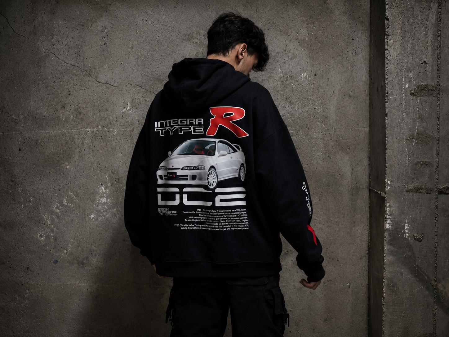 Parte trasera de la sudadera Touge Club Heritage